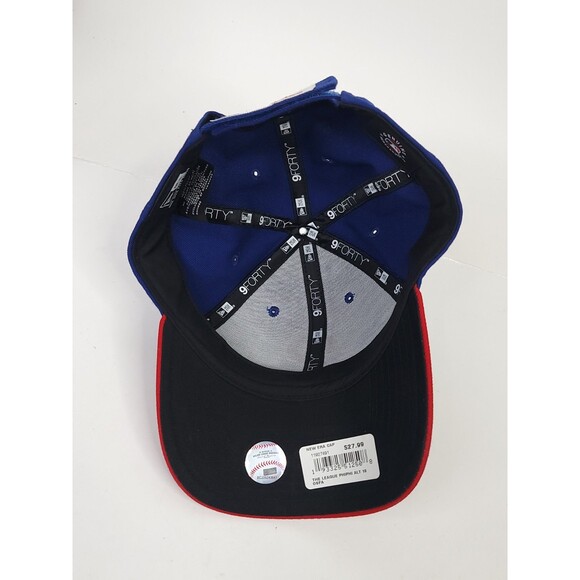 Philadelphia Phillies Blue & Red Hat One Size NewEra 9Forty Authentic New - Picture 10 of 10